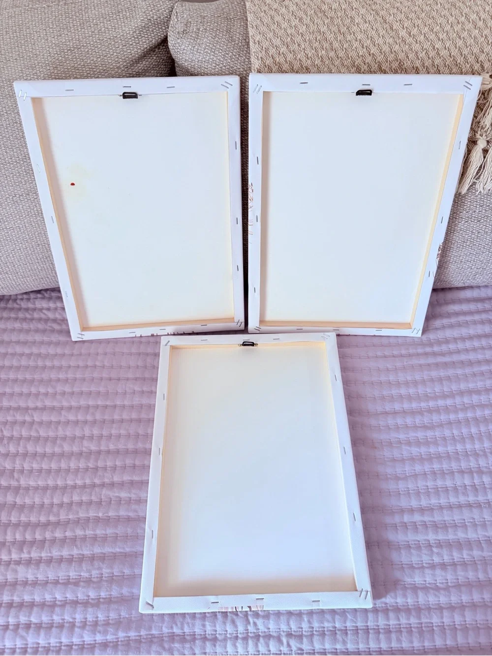 Beige Neutral Botanical Wall Art Set of 3 Framed Boho Neutral Plant Prints 12x16